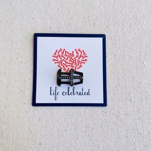 *Keep Collective Charm* Retired Cross~Black Hematite